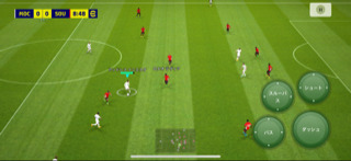 efootball 試合の画面