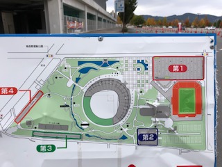 長野Uスタジアムの駐車場位置